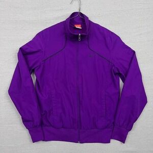 Vintage 00s Nike Purple Full Zip Up Embroidered Swoosh Track Jacket‎